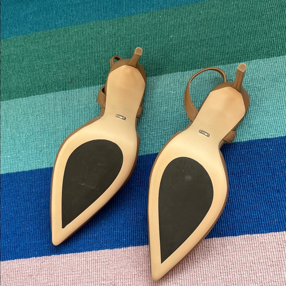 Tony Bianco Camel Slingback Heels - Picture 2 of 2